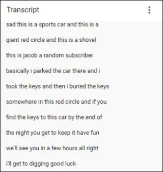 Как да получите препис на видеоклип в YouTube