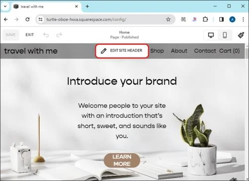 Как да промените името на уебсайт в Squarespace