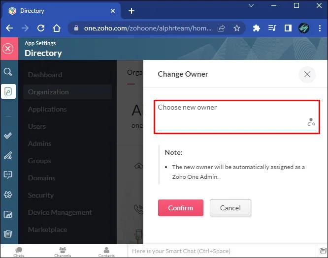 Πώς να αλλάξετε τον Super Admin στο Zoho