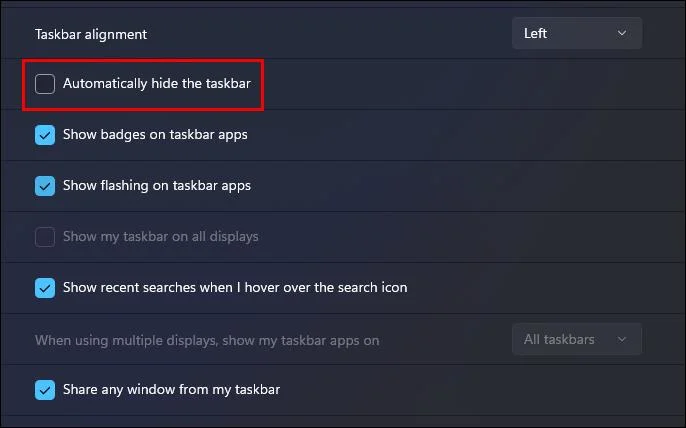 Як розмістити панель завдань унизу ліворуч у Windows 11