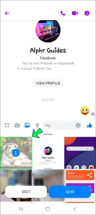 Πώς να στείλετε συνημμένα στο Facebook Messenger