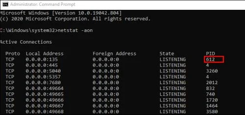 Hvernig á að athuga hvaða höfn eru opin á Windows 10 tölvu