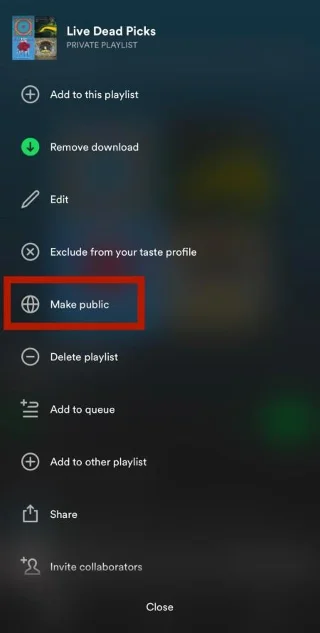 Как да споделите своя плейлист в Spotify