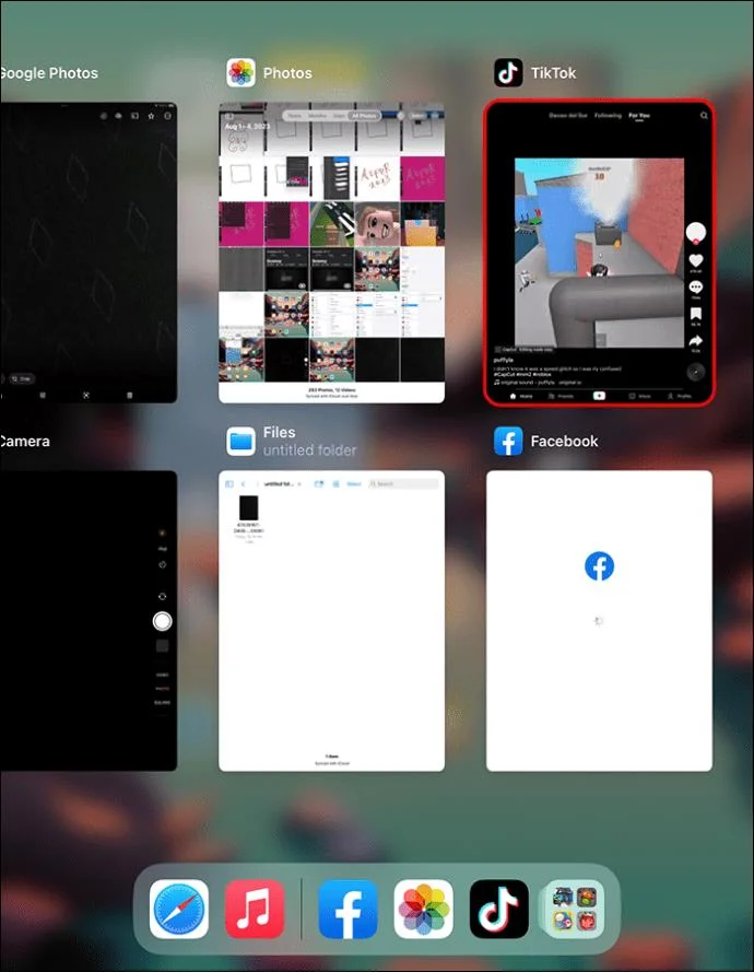 Τρόπος προβολής ανοιχτών εφαρμογών στο iPad