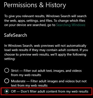 Как да изключите SafeSearch
