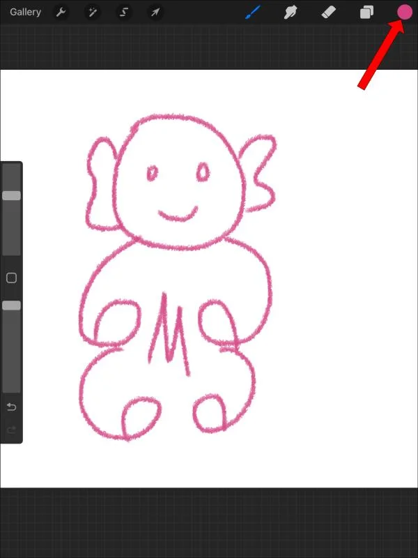 Kā lietot aizpildījuma krāsu Procreate