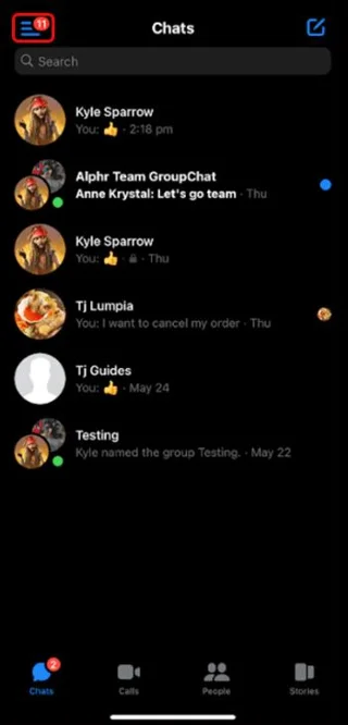 Jak zobrazit omezené zprávy v Messengeru