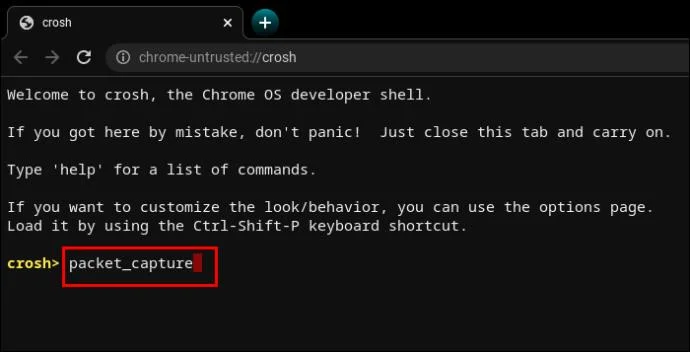 CROSH команди – ръководство за вашия Chromebook