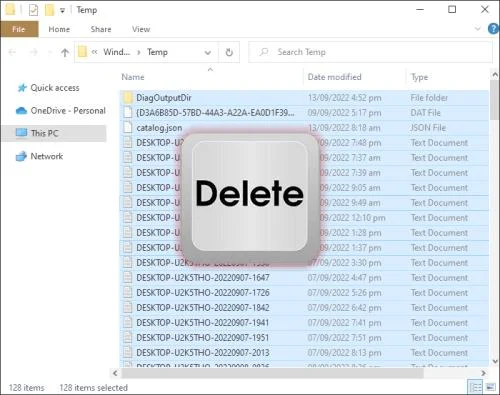Hvernig á að eyða tímabundnum skrám á Windows 10 eða 11 tölvu