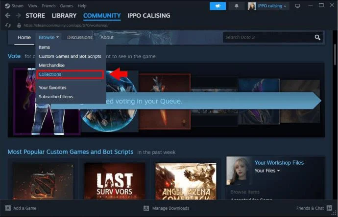 Как да направите колекция в Steam