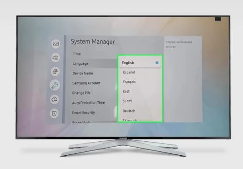 Как да промените езика на телевизор Samsung