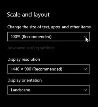 Hvernig á að stilla skjástærð í Windows 10