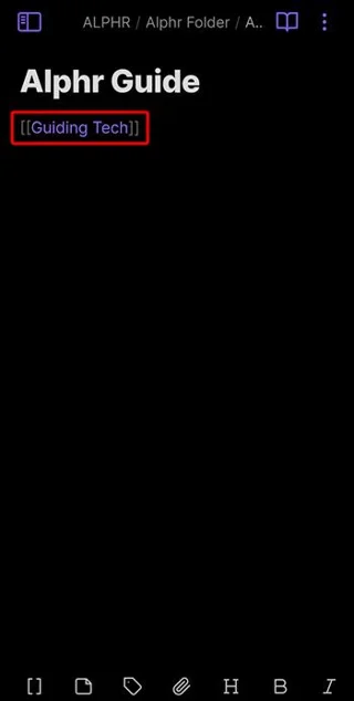 Как да свържете папки в Obsidian