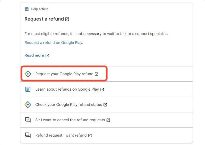 Google Play: Как да получите възстановяване