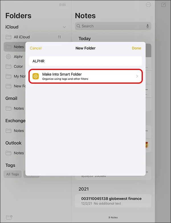 Как да използвате интелигентни папки в Apple Notes на IPhone, iPad и Mac