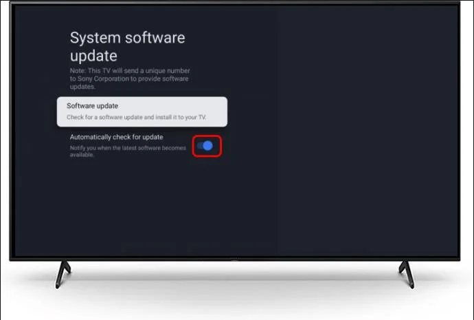 Как да актуализирате фърмуера на телевизор Sony