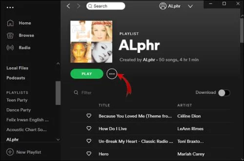 Как да изтриете плейлист в Spotify