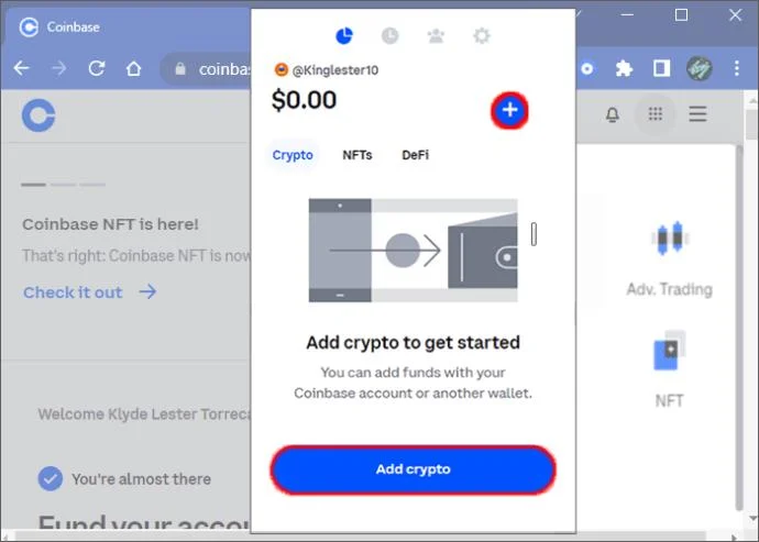 Как да намерите адреса на вашия портфейл в Coinbase