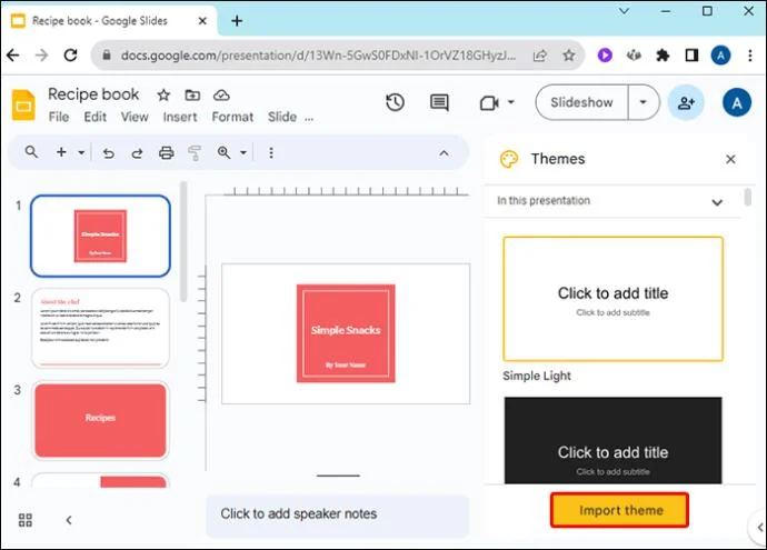 Как да промените цветовете на темата в Google Презентации