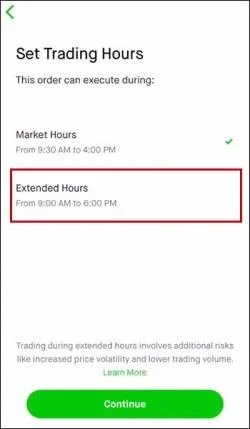 Как да закупите Premarket в Robinhood