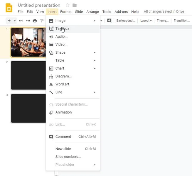 Как автоматично да възпроизвеждате аудио в Google Презентации