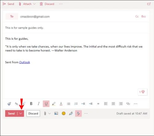 Как да насрочите имейл в Outlook