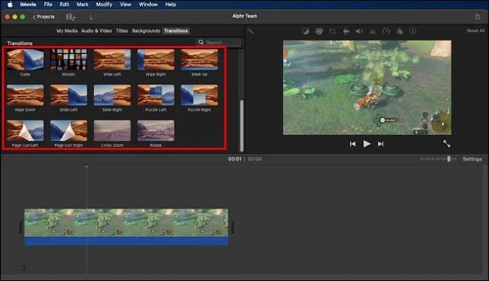 Πώς να αλλάξετε τις μεταβάσεις στο IMovie