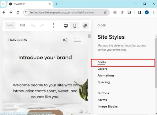 Как да промените името на уебсайт в Squarespace