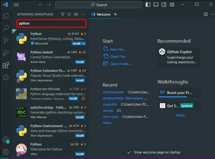Как да инсталирате NumPy във VS Code
