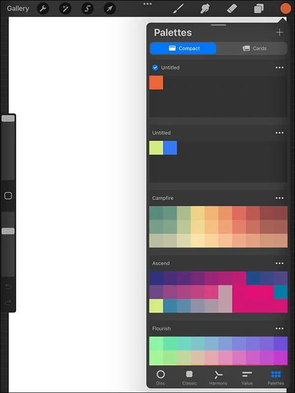Procreate: kā attēlam izvēlēties krāsu