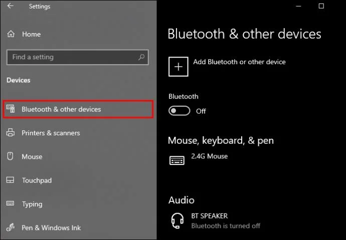 Jak najít chybějící tlačítko Bluetooth na počítači se systémem Windows