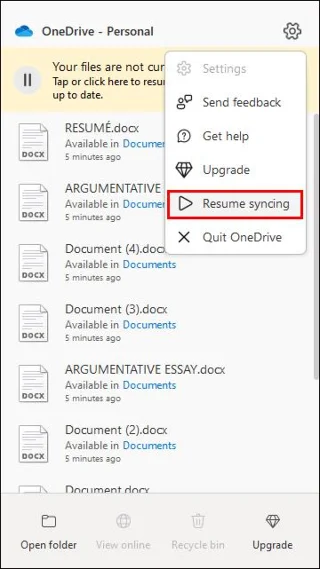 Πώς να σταματήσετε το συγχρονισμό με το OneDrive