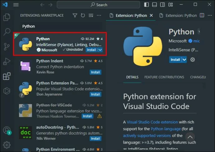 Как да инсталирате Pandas във VS Code