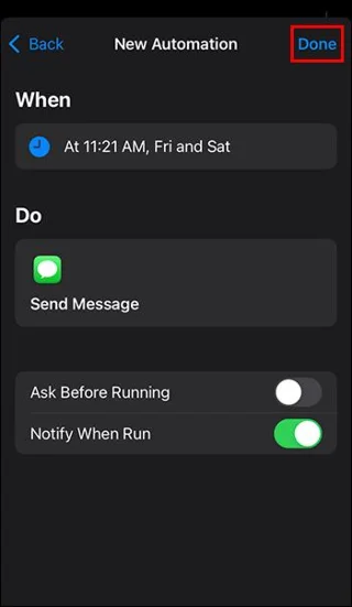 Как да насрочите изпращане на текстово съобщение в IMessage