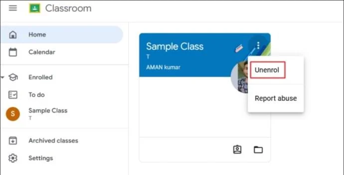 Как да напуснете Google Classroom
