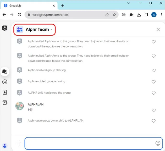 Как да коригирате невалидна връзка за споделяне в GroupMe