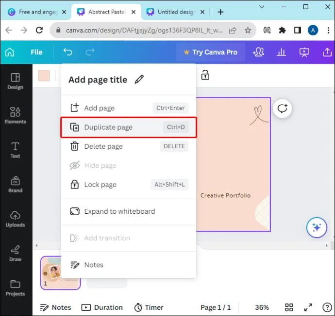 Как да направите текст да се показва при щракване в Canva