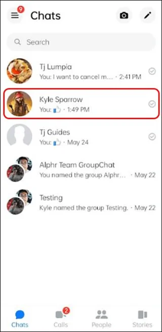 Как да видите часа на съобщението в Messenger