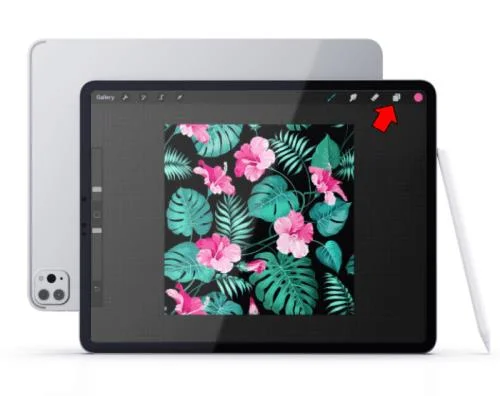 Kā Procreate izvēlēties vairākus slāņus