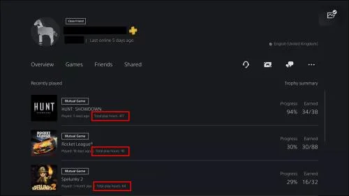 Τρόπος προβολής ωρών αναπαραγωγής σε PS5 για ενήλικες ή παιδιά