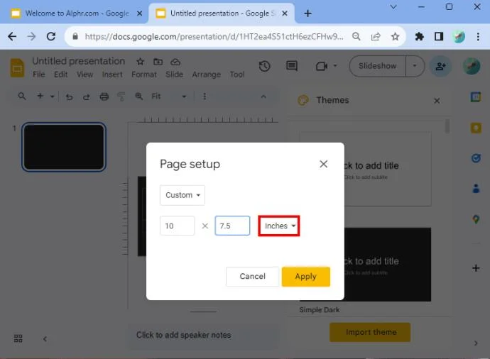 Как да използвате вертикално оформление в Google Презентации