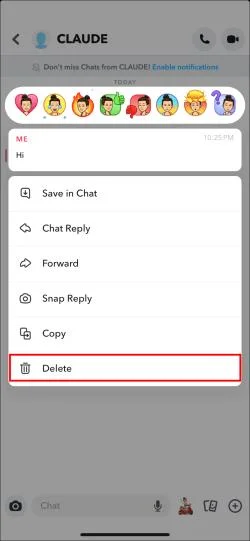 Как да изтриете всички DM в Snapchat