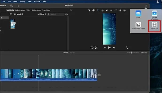 Πώς να εξάγετε κάθετο βίντεο στο IMovie