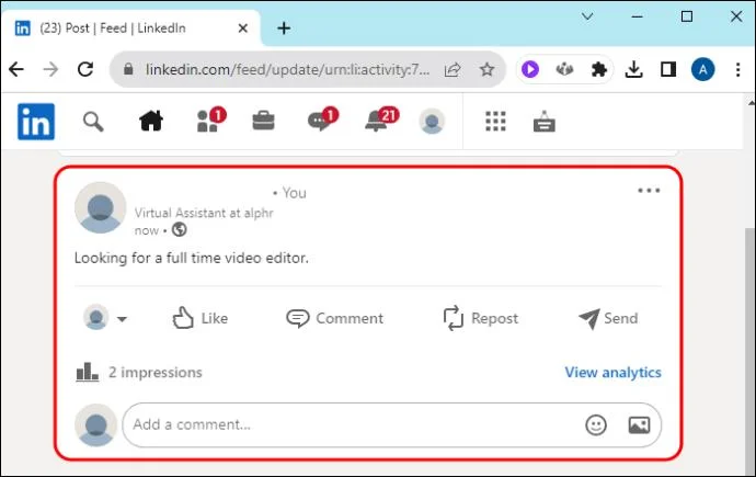 Πώς να διαγράψετε μια ανάρτηση από το LinkedIn