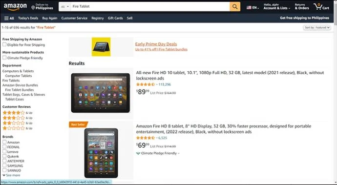 Πώς να βρείτε το πιο πρόσφατο Fire Tablet στο Amazon Store