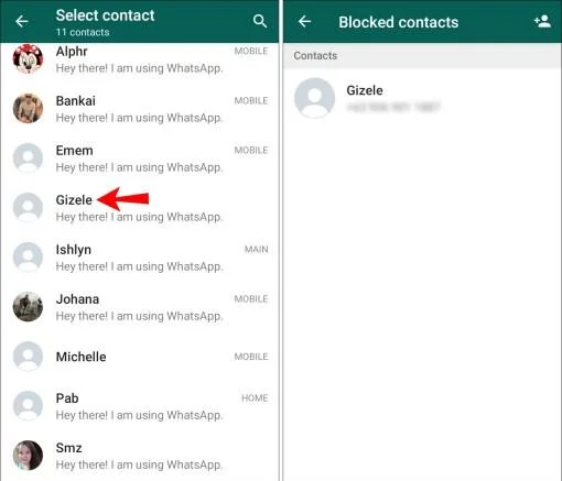 Πώς να διαγράψετε μια επαφή στο WhatsApp