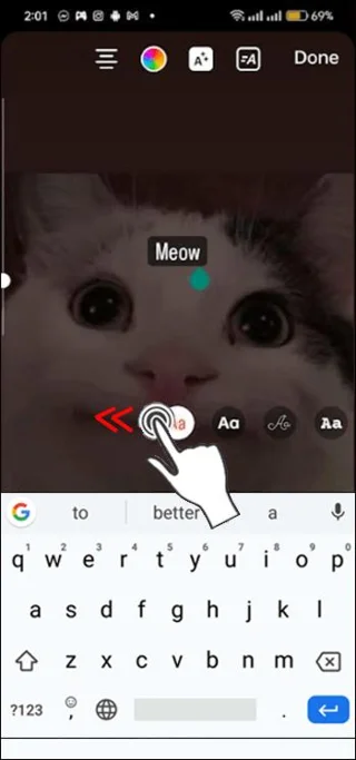 Как да промените шрифтовете в Instagram Stories
