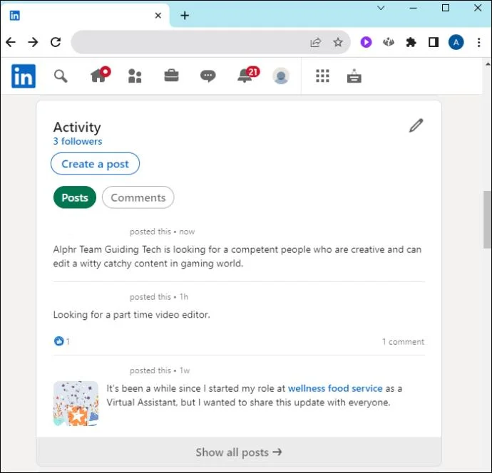 Πώς να διαγράψετε μια ανάρτηση από το LinkedIn