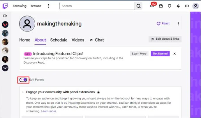 Πώς να προσθέσετε ένα κουμπί εγγραφής στο Twitch