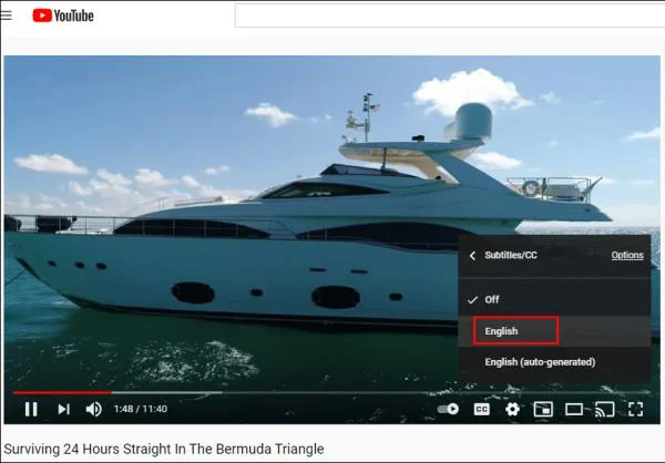 Как да получите препис на видеоклип в YouTube